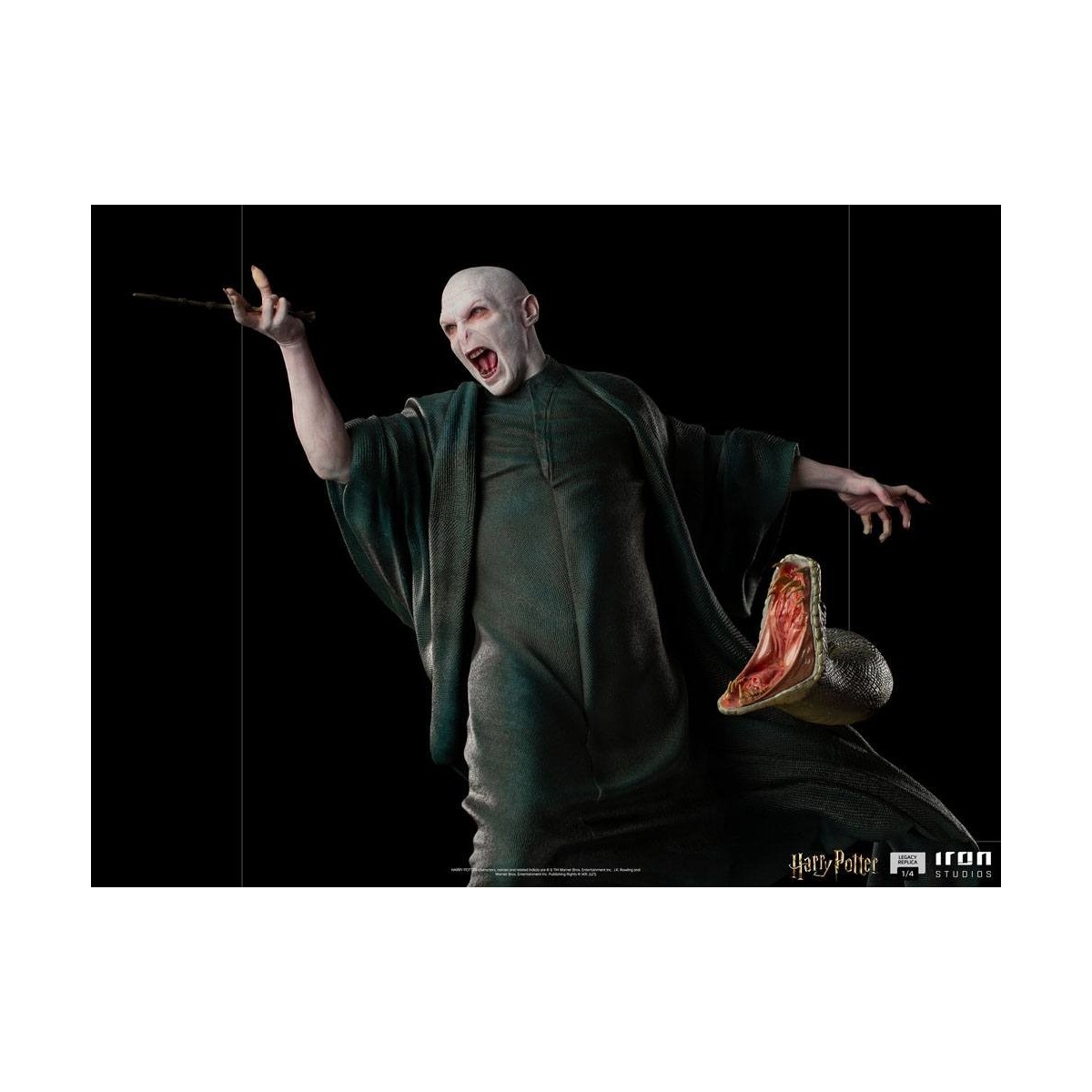 Iron Studios - Statua Replica Legacy 1/4 Voldemort & Nagini - Harry Potter