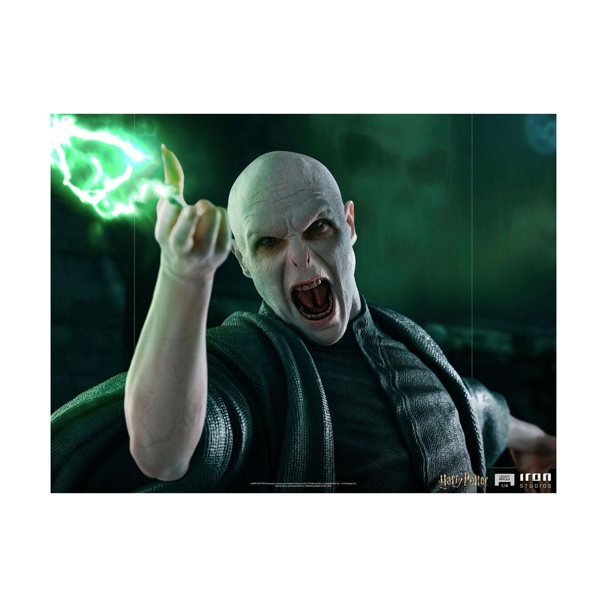 Iron Studios - Statua Replica Legacy 1/4 Voldemort & Nagini - Harry Potter