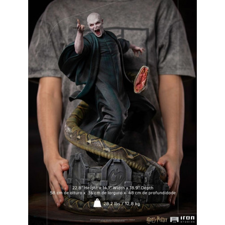 Iron Studios - Statua Replica Legacy 1/4 Voldemort & Nagini - Harry Potter