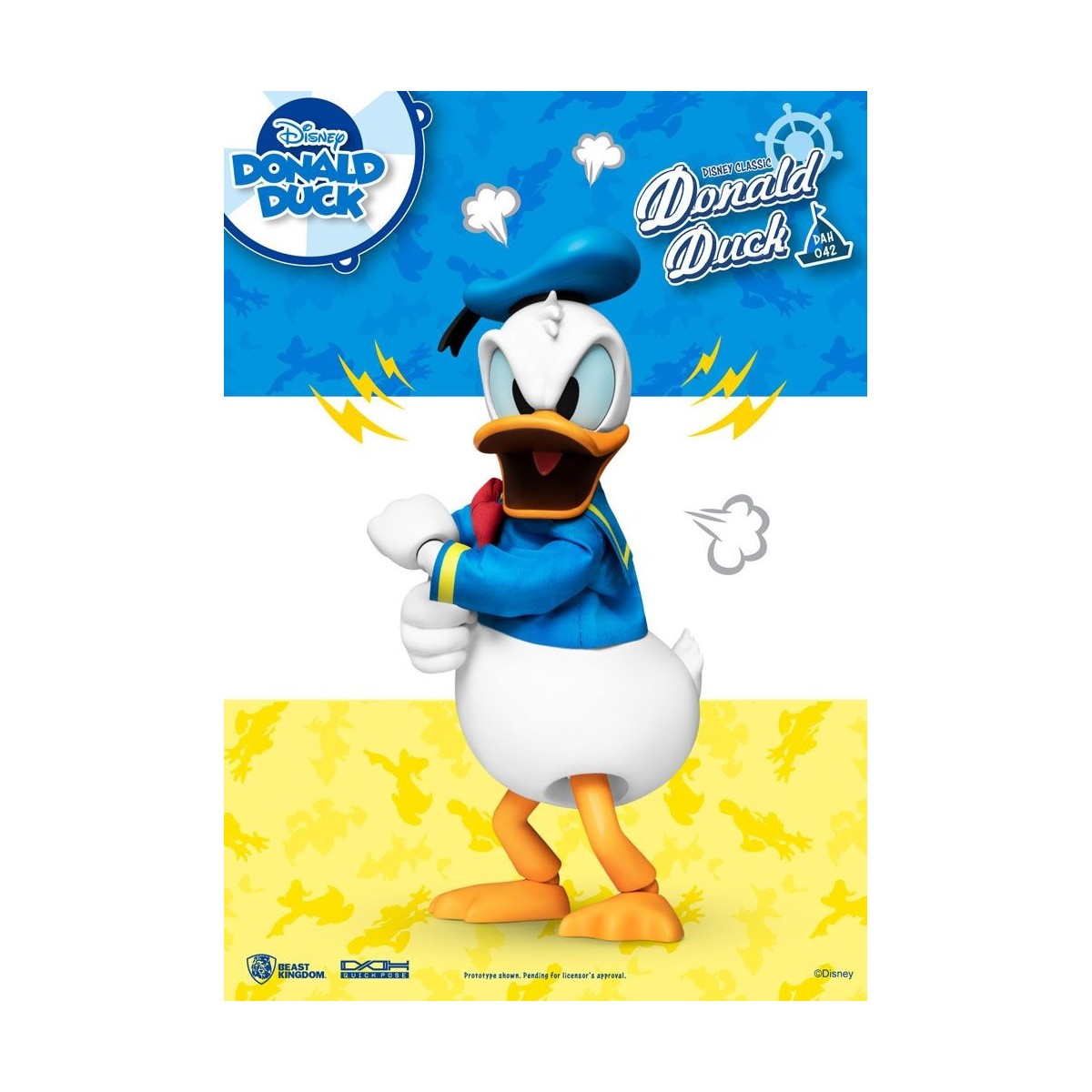 Figurina Disney Classic Beast Kingdom - Paperino versione classica - Dynamic Action Heroes 1/9