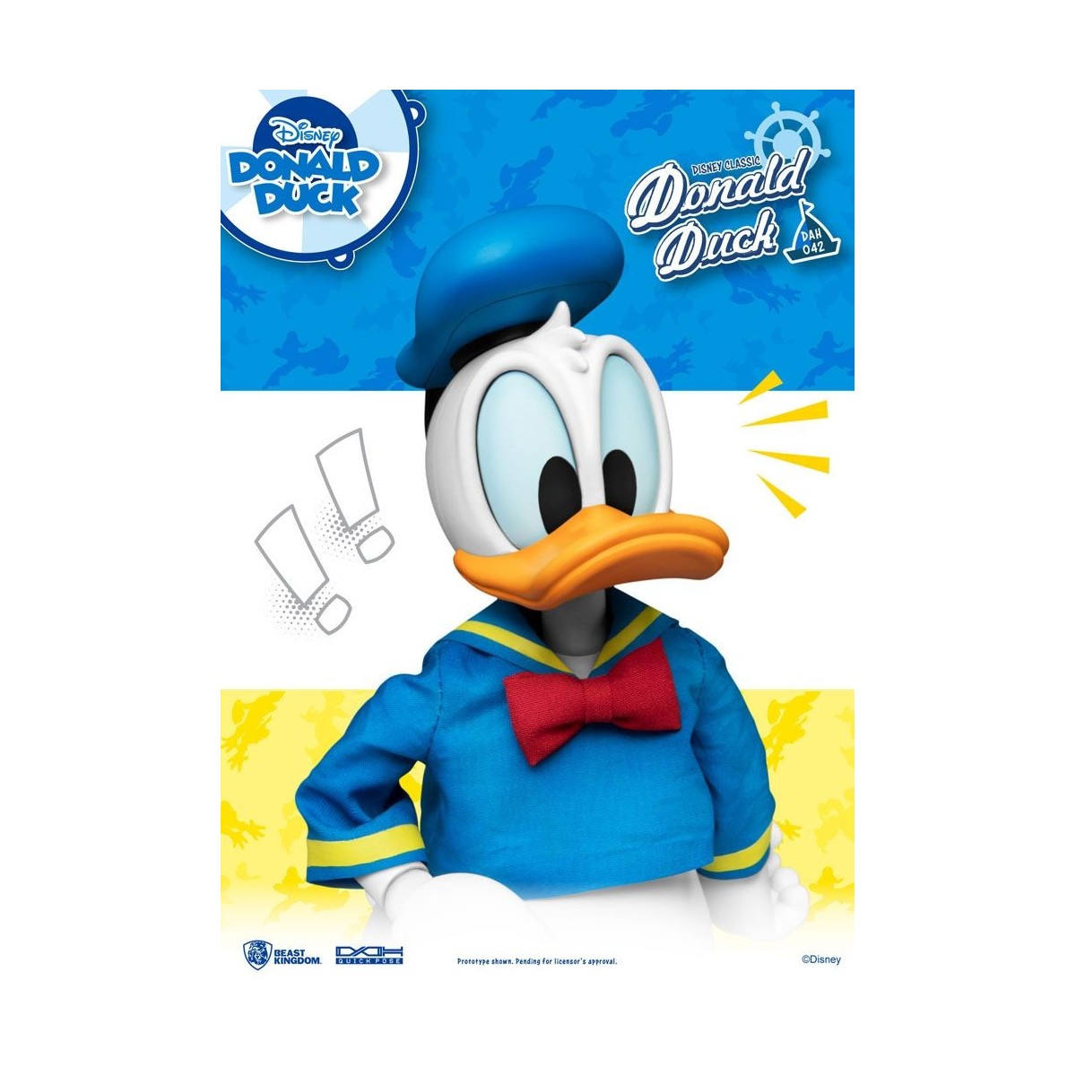 Figurina Disney Classic Beast Kingdom - Paperino versione classica - Dynamic Action Heroes 1/9