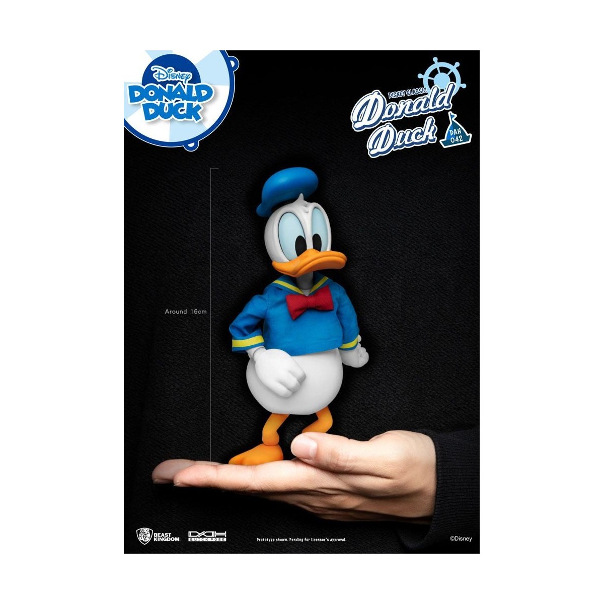 Figurina Disney Classic Beast Kingdom - Paperino versione classica - Dynamic Action Heroes 1/9