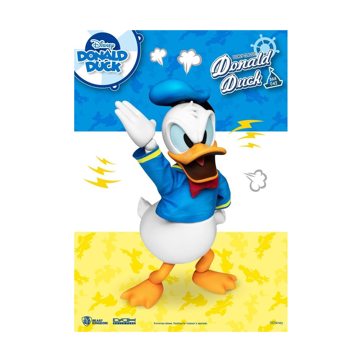 Figurina Disney Classic Beast Kingdom - Paperino versione classica - Dynamic Action Heroes 1/9