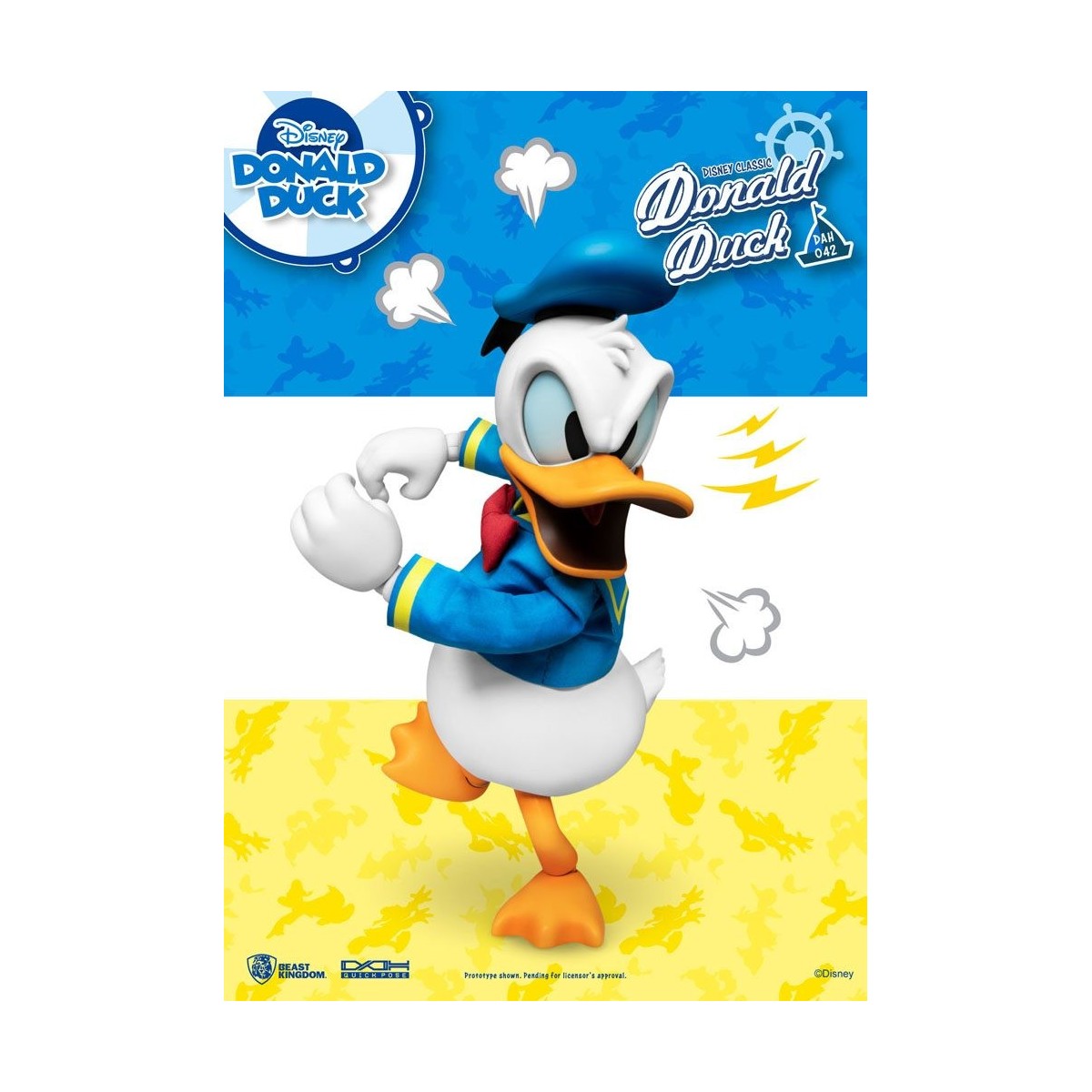 Figurina Disney Classic Beast Kingdom - Paperino versione classica - Dynamic Action Heroes 1/9