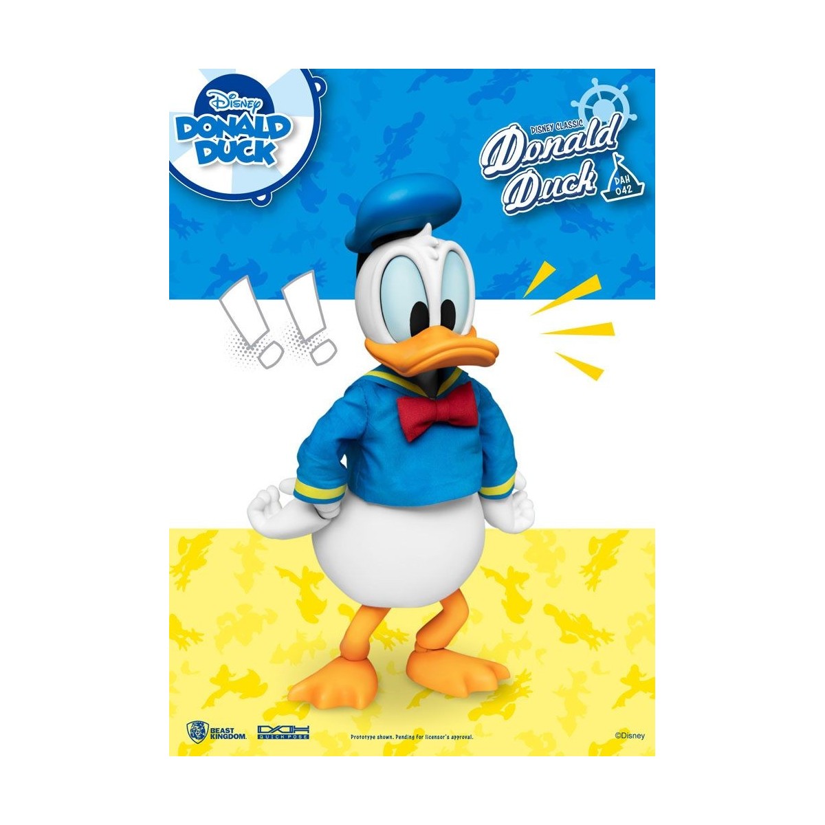Figurina Disney Classic Beast Kingdom - Paperino versione classica - Dynamic Action Heroes 1/9