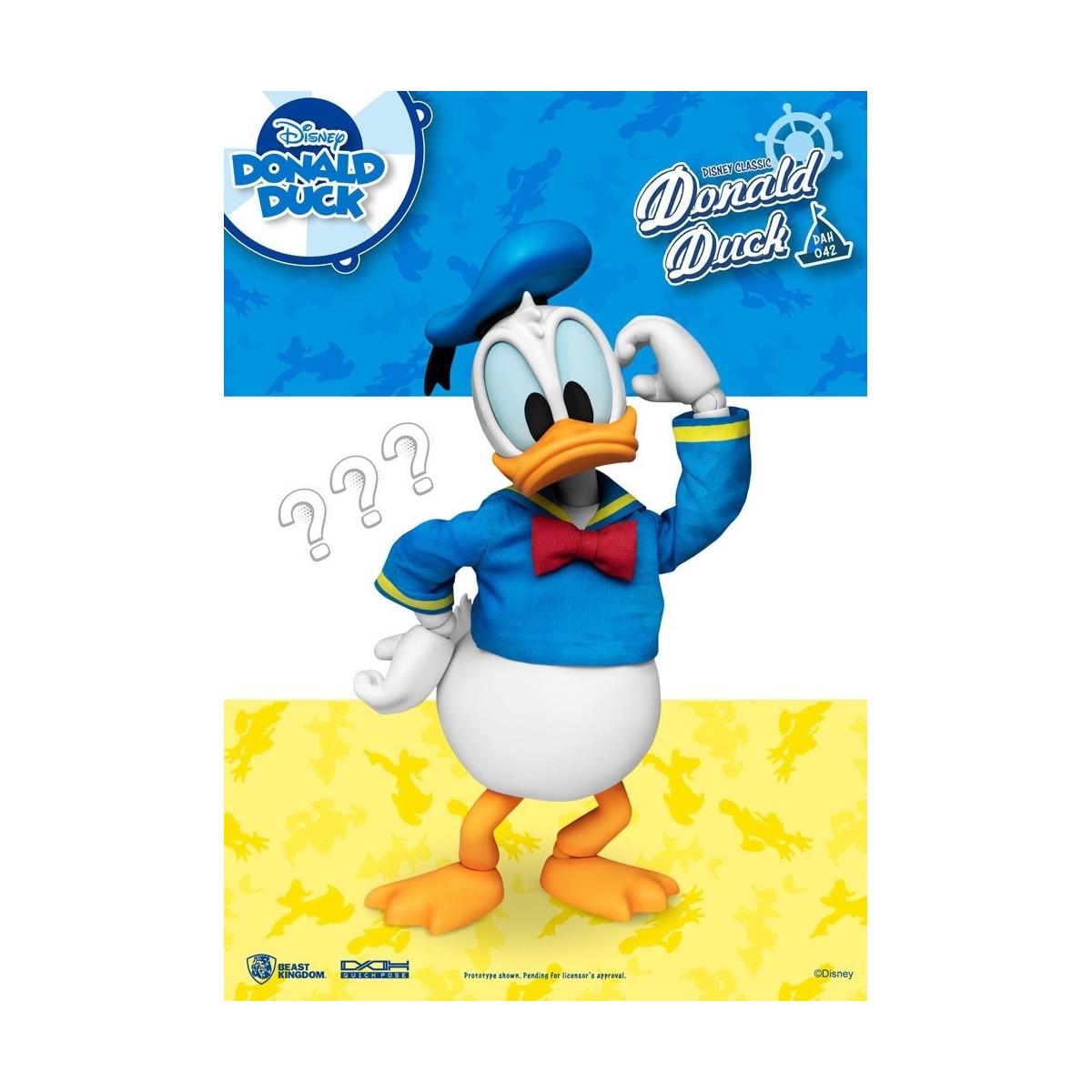Figurina Disney Classic Beast Kingdom - Paperino versione classica - Dynamic Action Heroes 1/9