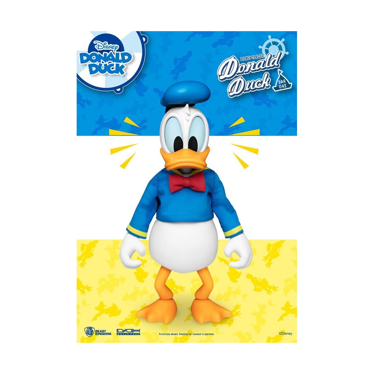 Figurina Disney Classic Beast Kingdom - Paperino versione classica - Dynamic Action Heroes 1/9