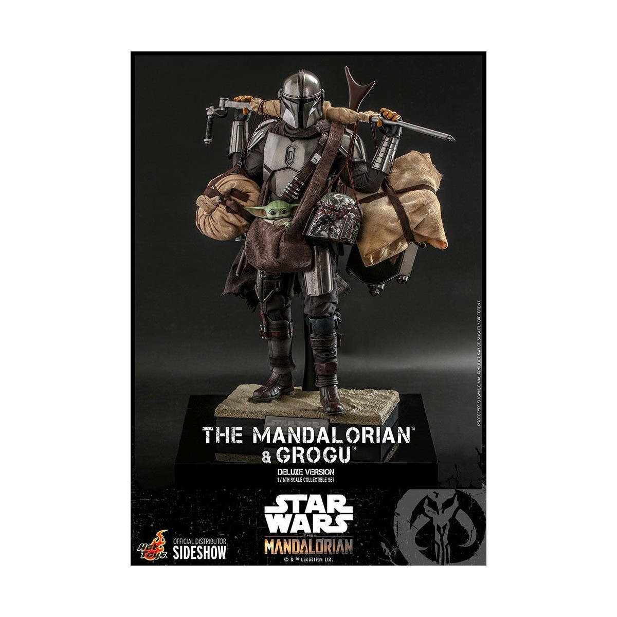 Hot Toys Star Wars - Il Mandaloriano e il bambino Deluxe