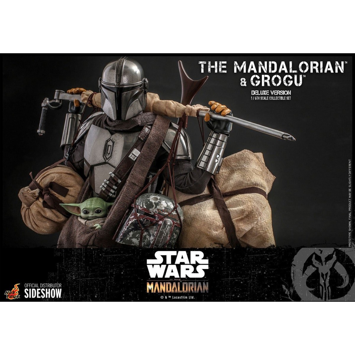 Hot Toys Star Wars - Il Mandaloriano e il bambino Deluxe