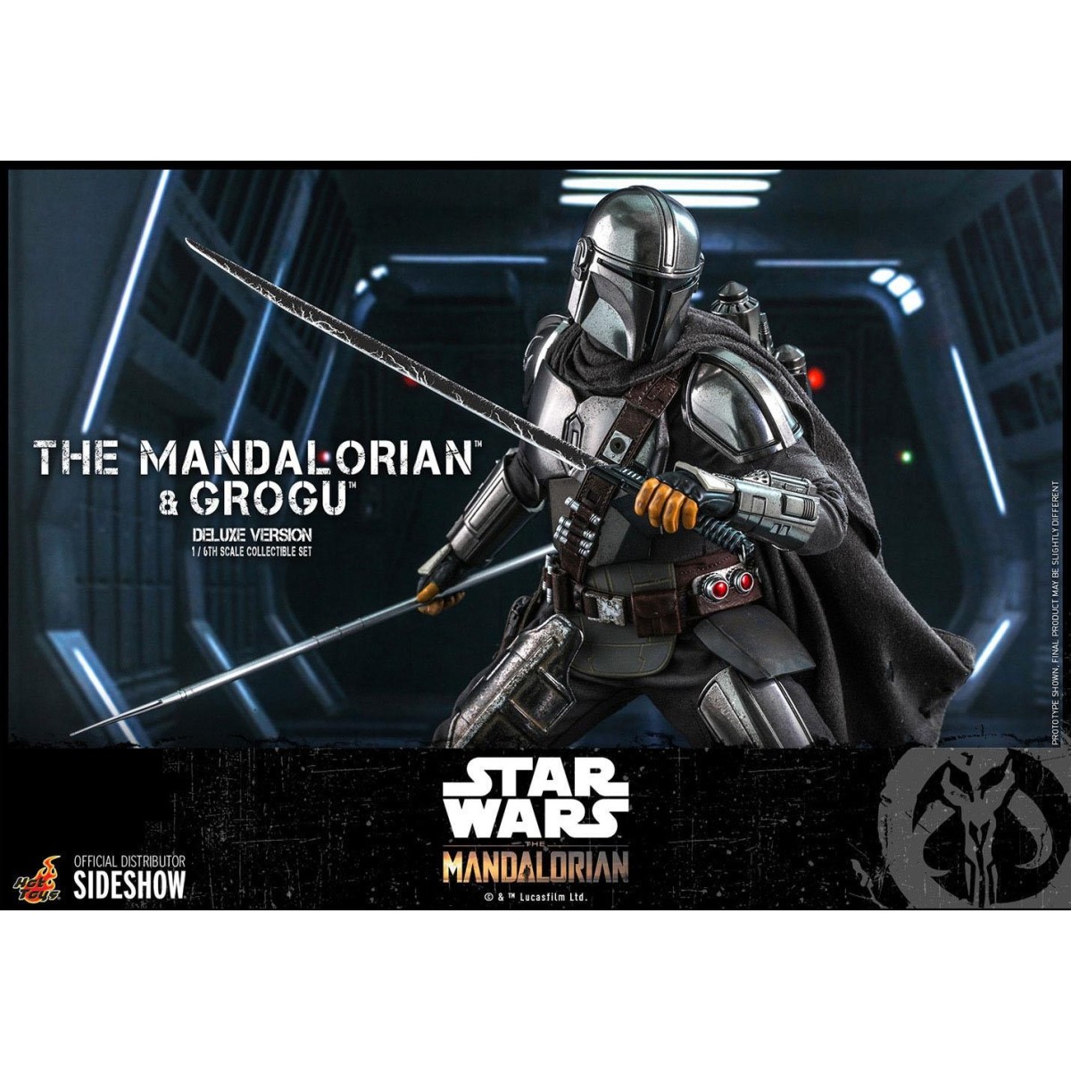 Hot Toys Star Wars - Il Mandaloriano e il bambino Deluxe
