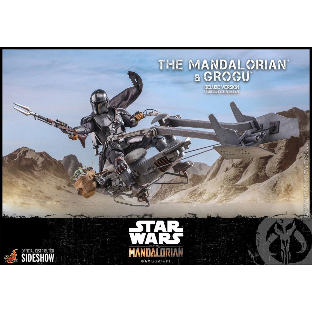 Hot Toys Star Wars - Il Mandaloriano e il bambino Deluxe