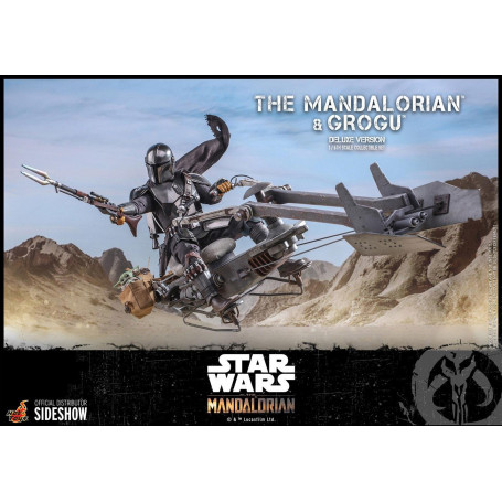 Hot Toys Star Wars - Il Mandaloriano e il bambino Deluxe