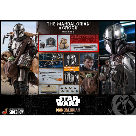 Hot Toys Star Wars - Il Mandaloriano e il bambino Deluxe