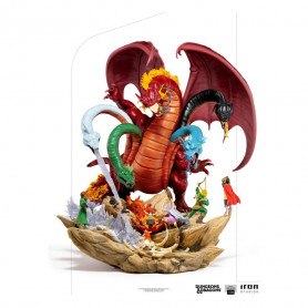 Iron Studios Dungeons & Dragons - Statuetta da battaglia di Tiamat in scala 1/20 Half Art