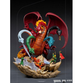 Iron Studios Dungeons & Dragons - Statuetta da battaglia di Tiamat in scala 1/20 Half Art
