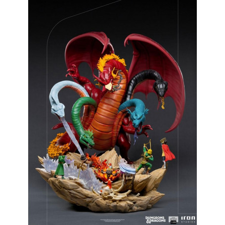 Iron Studios Dungeons & Dragons - Statuetta da battaglia di Tiamat in scala 1/20 Half Art