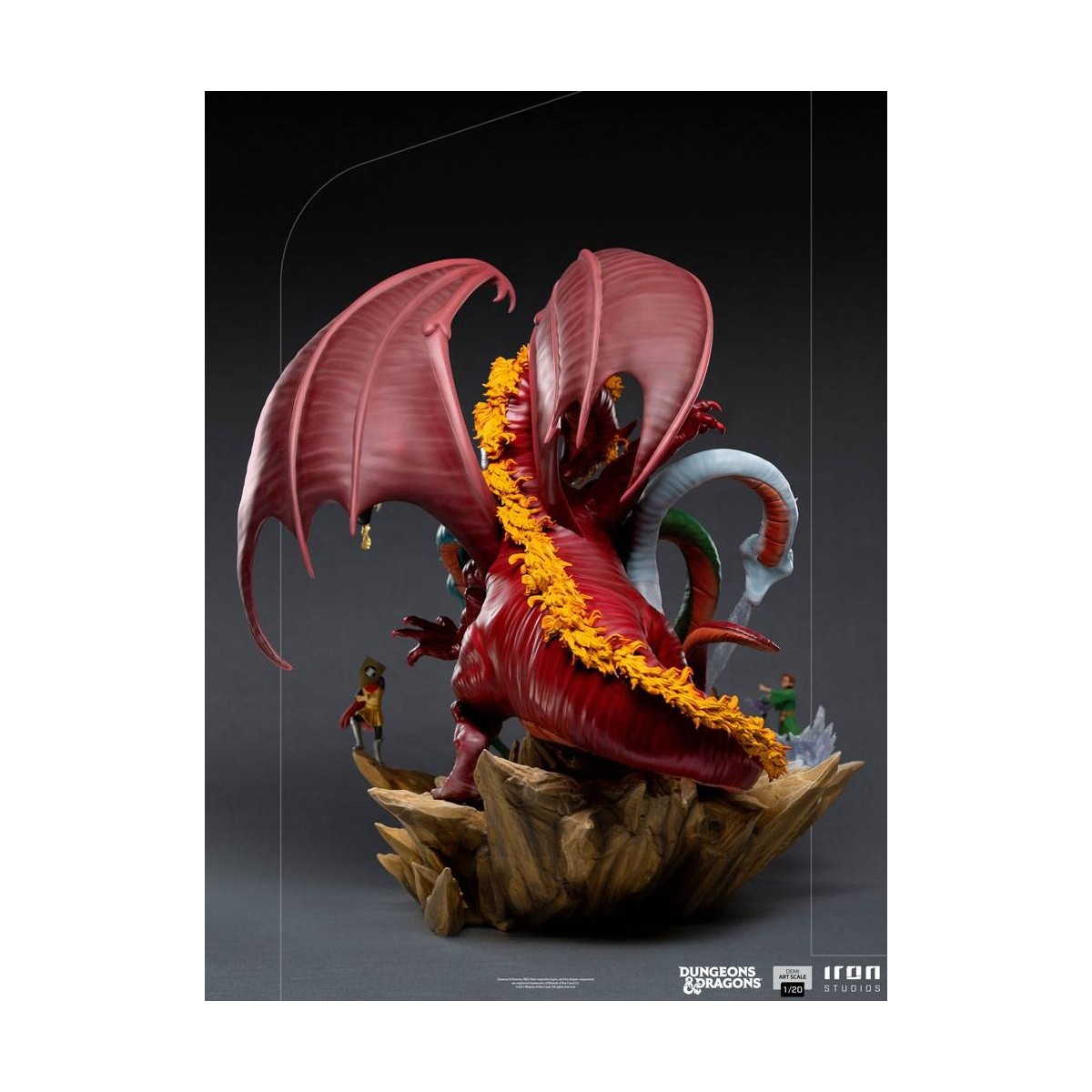 Iron Studios Dungeons & Dragons - Statuetta da battaglia di Tiamat in scala 1/20 Half Art