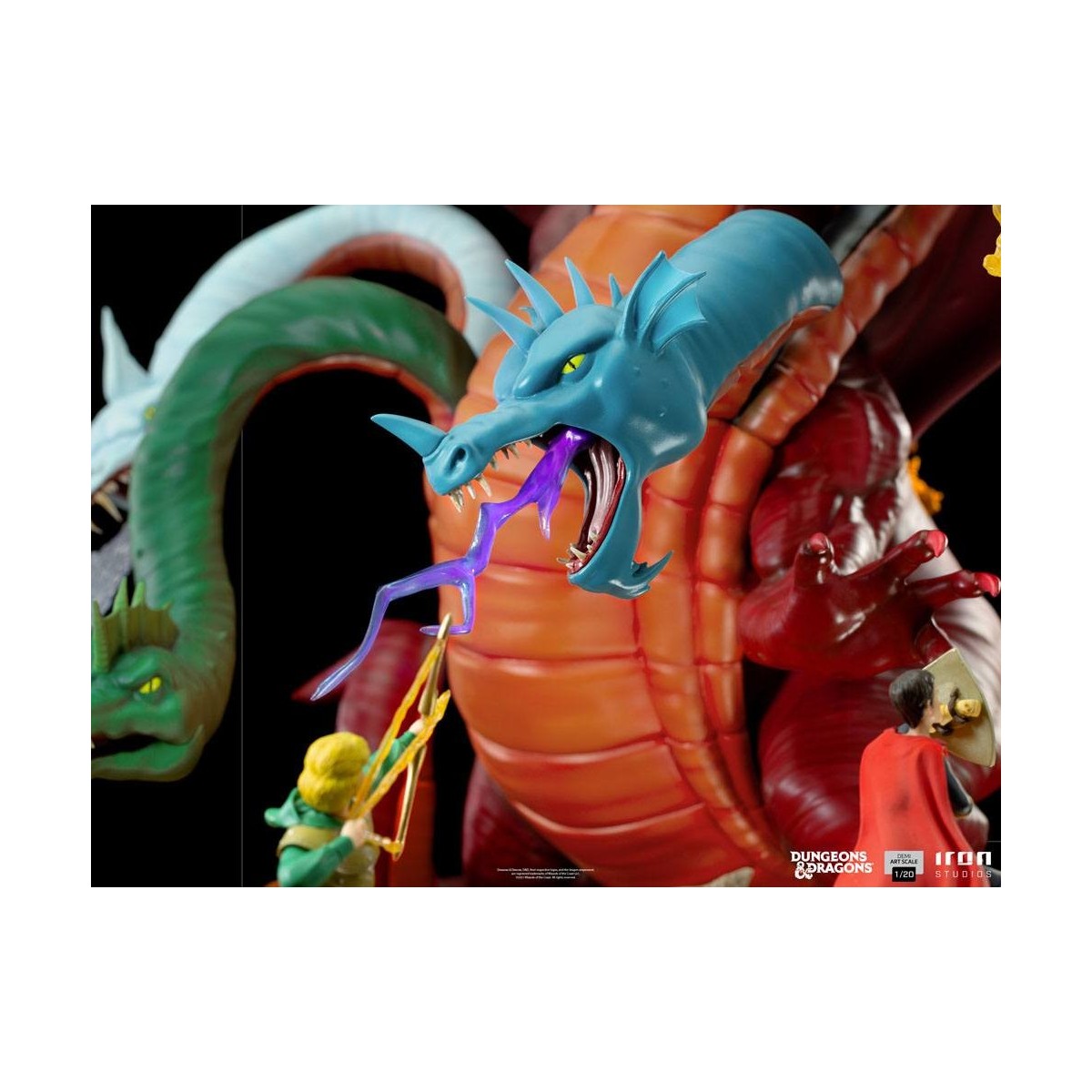 Iron Studios Dungeons & Dragons - Statuetta da battaglia di Tiamat in scala 1/20 Half Art