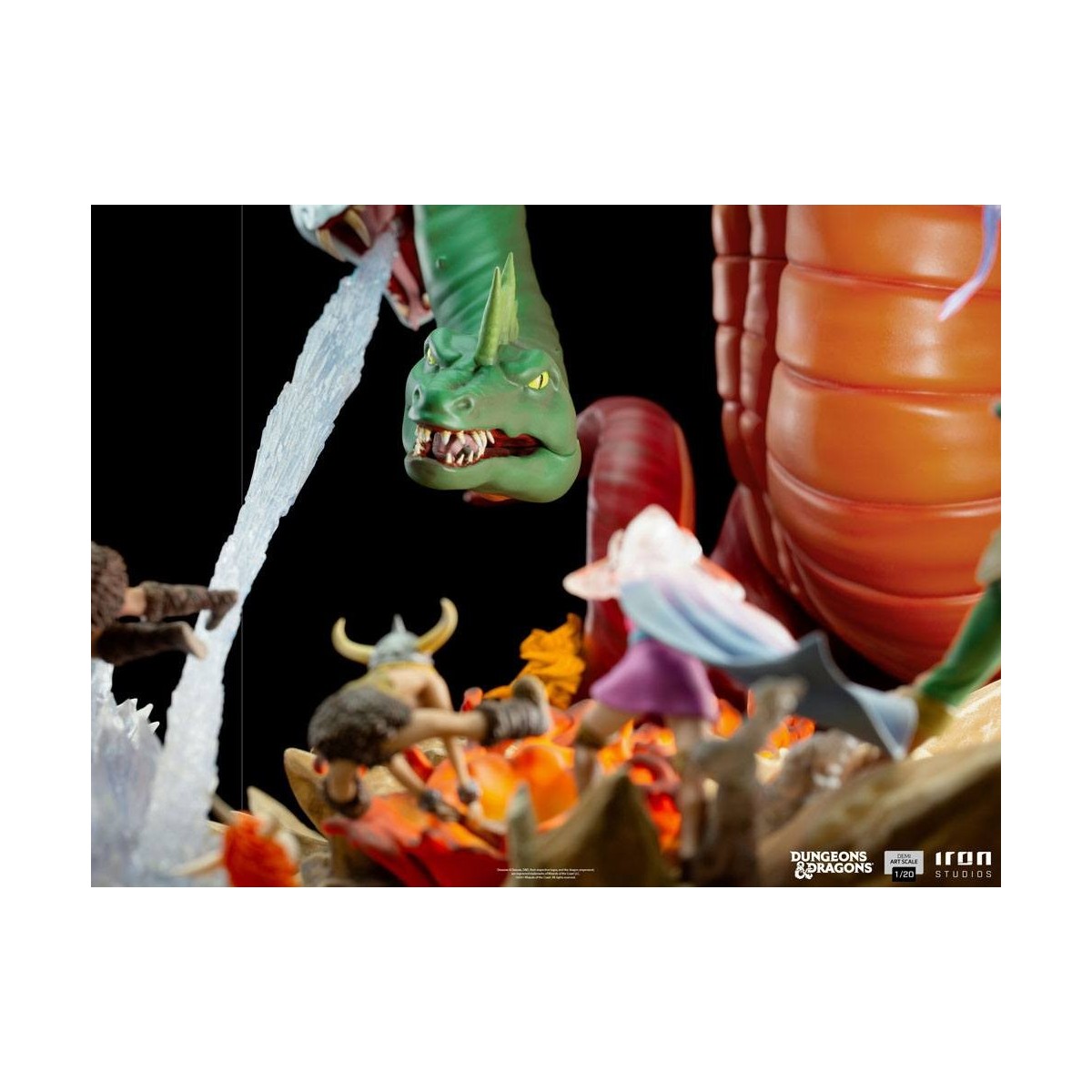 Iron Studios Dungeons & Dragons - Statuetta da battaglia di Tiamat in scala 1/20 Half Art