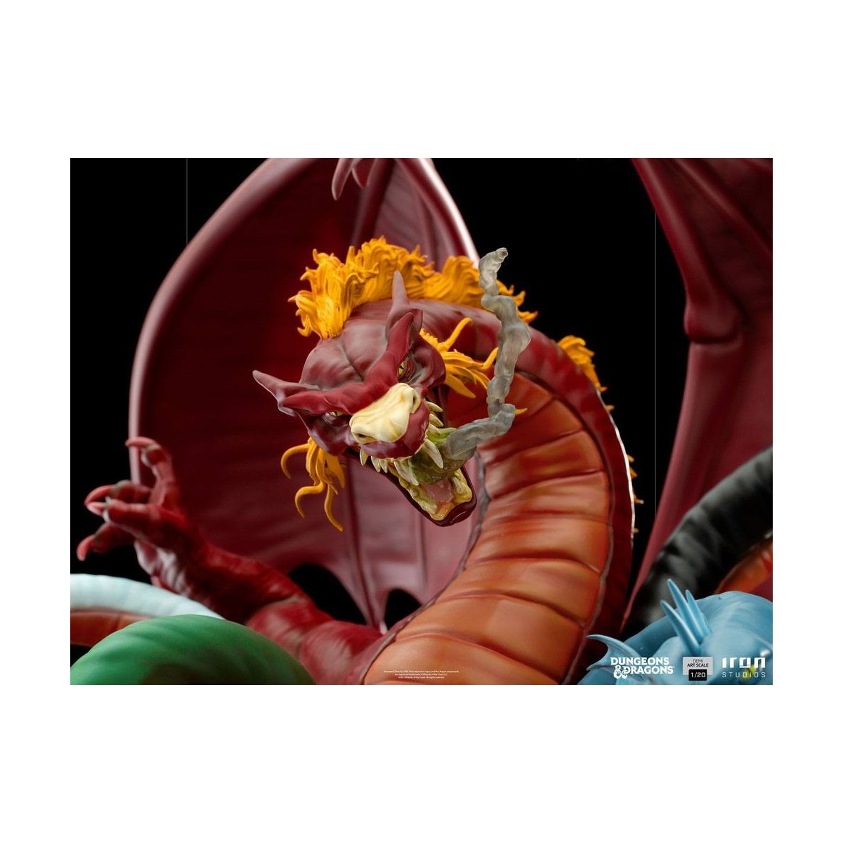 Iron Studios Dungeons & Dragons - Statuetta da battaglia di Tiamat in scala 1/20 Half Art