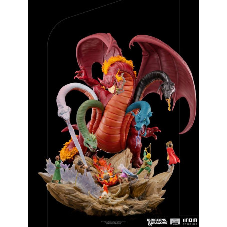 Iron Studios Dungeons & Dragons - Statuetta da battaglia di Tiamat in scala 1/20 Half Art