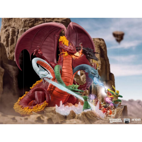Iron Studios Dungeons & Dragons - Statuetta da battaglia di Tiamat in scala 1/20 Half Art