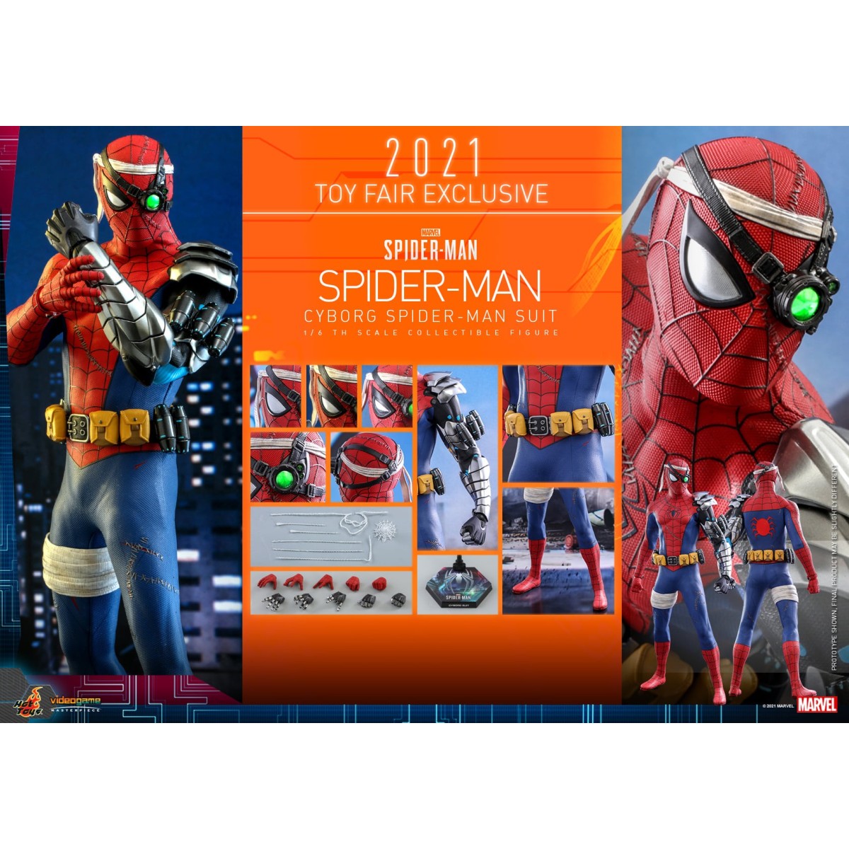 Hot Toys Marvel's Spider-Man: Cyborg Spider-Man Toy Fair 2021 Exclusive - Video Game Masterpiece 1/6