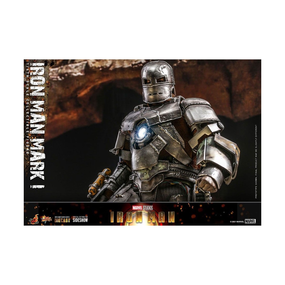 Hot Toys Iron Man Mark I Die Cast Version - Movie Masterpiece 1/6