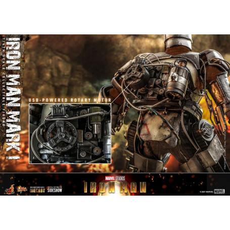 Hot Toys Iron Man Mark I Die Cast Version - Movie Masterpiece 1/6