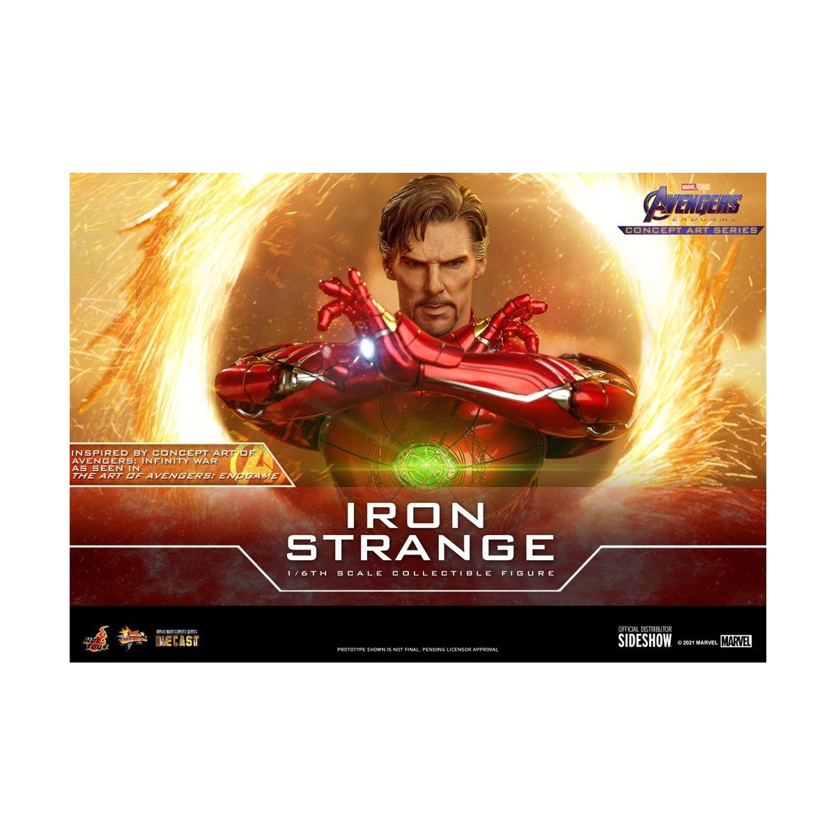 Hot toys 1/6 Avengers: Endgame Iron Strange Concept Art Series PVC 1/6