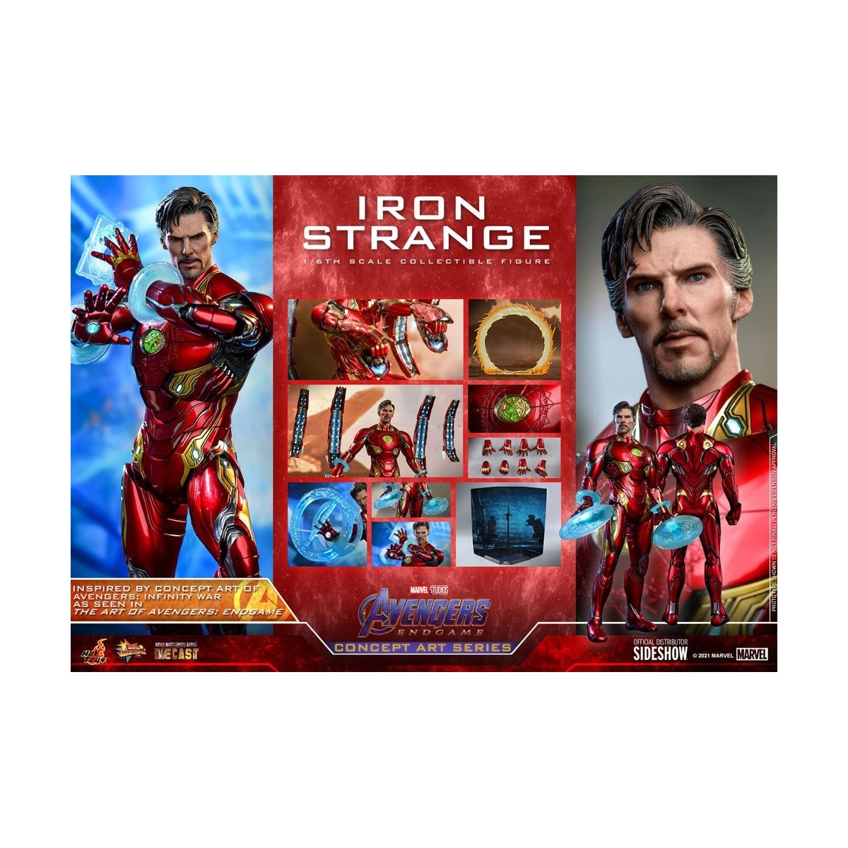 Hot toys 1/6 Avengers: Endgame Iron Strange Concept Art Series PVC 1/6