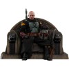 Hot Toys Star Wars The Mandalorian - Boba Fett (ridipingere l'armatura) e il trono 1/6 Movie Masterpiece