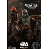 Hot Toys Star Wars The Mandalorian - Boba Fett (ridipingere l'armatura) e il trono 1/6 Movie Masterpiece