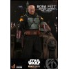 Hot Toys Star Wars The Mandalorian - Boba Fett (ridipingere l'armatura) e il trono 1/6 Movie Masterpiece