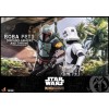 Hot Toys Star Wars The Mandalorian - Boba Fett (ridipingere l'armatura) e il trono 1/6 Movie Masterpiece