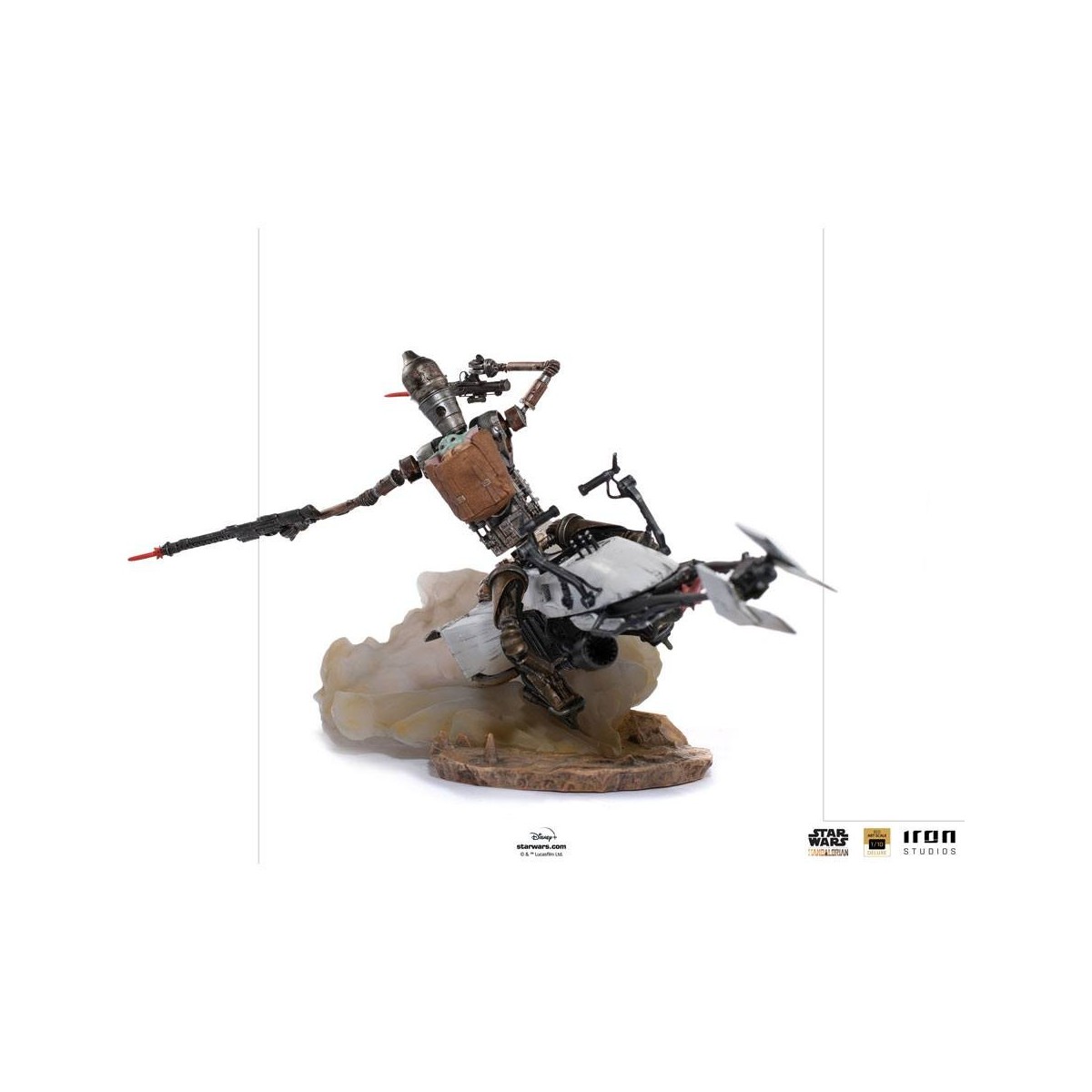IRON STUDIOS - Il Mandaloriano - IG-11 e Grogu BDS Art Scale 1/10 - Star Wars
