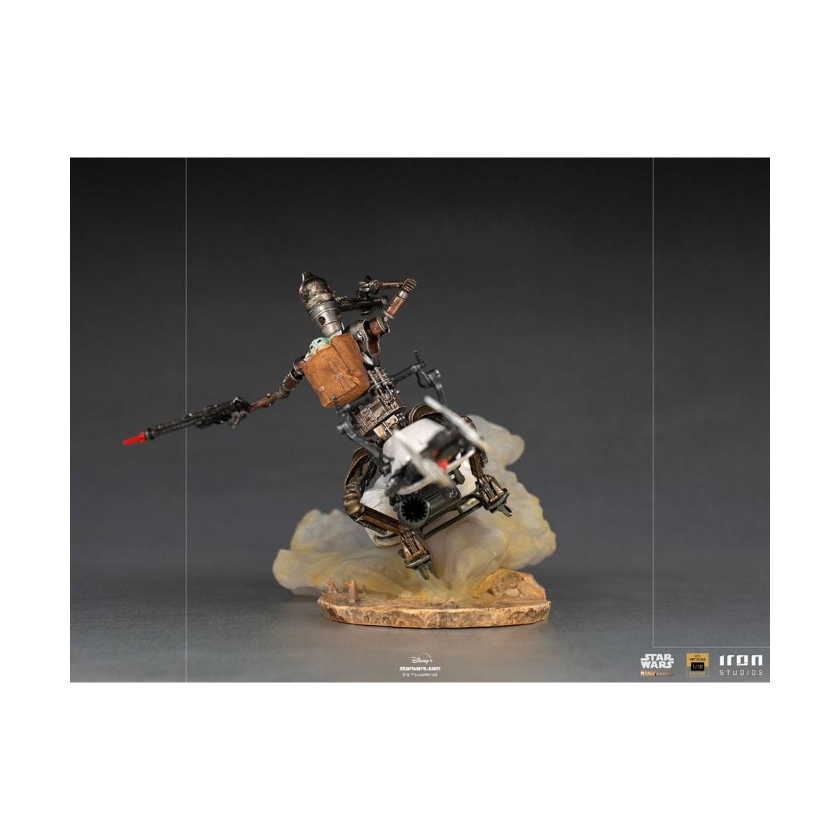 IRON STUDIOS - Il Mandaloriano - IG-11 e Grogu BDS Art Scale 1/10 - Star Wars