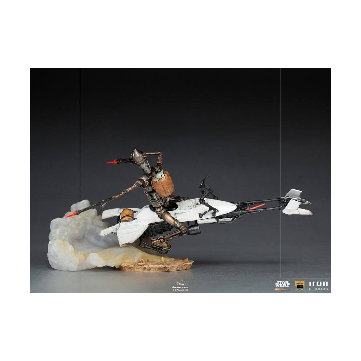 IRON STUDIOS - Il Mandaloriano - IG-11 e Grogu BDS Art Scale 1/10 - Star Wars