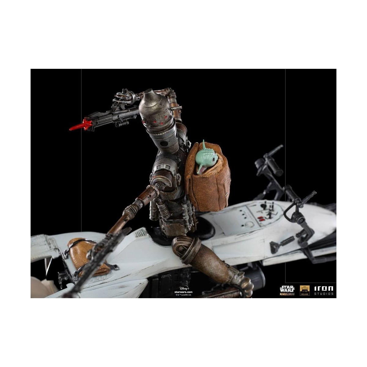 IRON STUDIOS - Il Mandaloriano - IG-11 e Grogu BDS Art Scale 1/10 - Star Wars