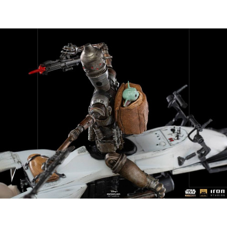 IRON STUDIOS - Il Mandaloriano - IG-11 e Grogu BDS Art Scale 1/10 - Star Wars