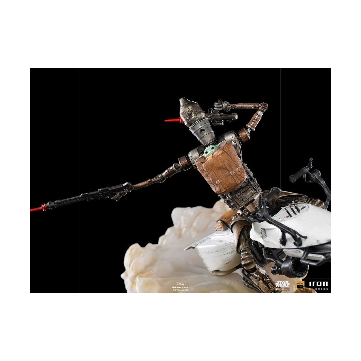 IRON STUDIOS - Il Mandaloriano - IG-11 e Grogu BDS Art Scale 1/10 - Star Wars