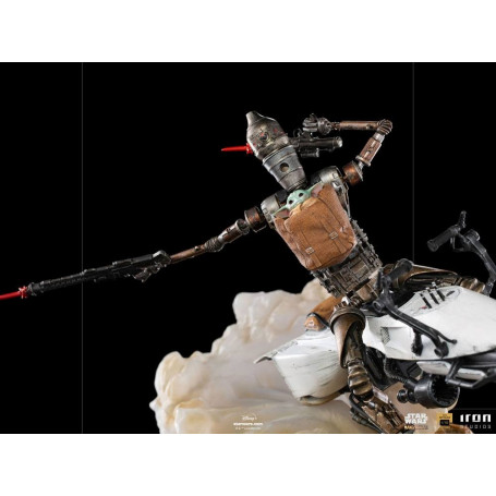 IRON STUDIOS - Il Mandaloriano - IG-11 e Grogu BDS Art Scale 1/10 - Star Wars