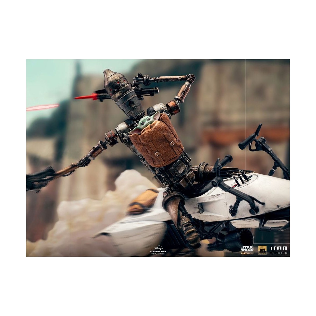 IRON STUDIOS - Il Mandaloriano - IG-11 e Grogu BDS Art Scale 1/10 - Star Wars