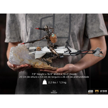 IRON STUDIOS - Il Mandaloriano - IG-11 e Grogu BDS Art Scale 1/10 - Star Wars