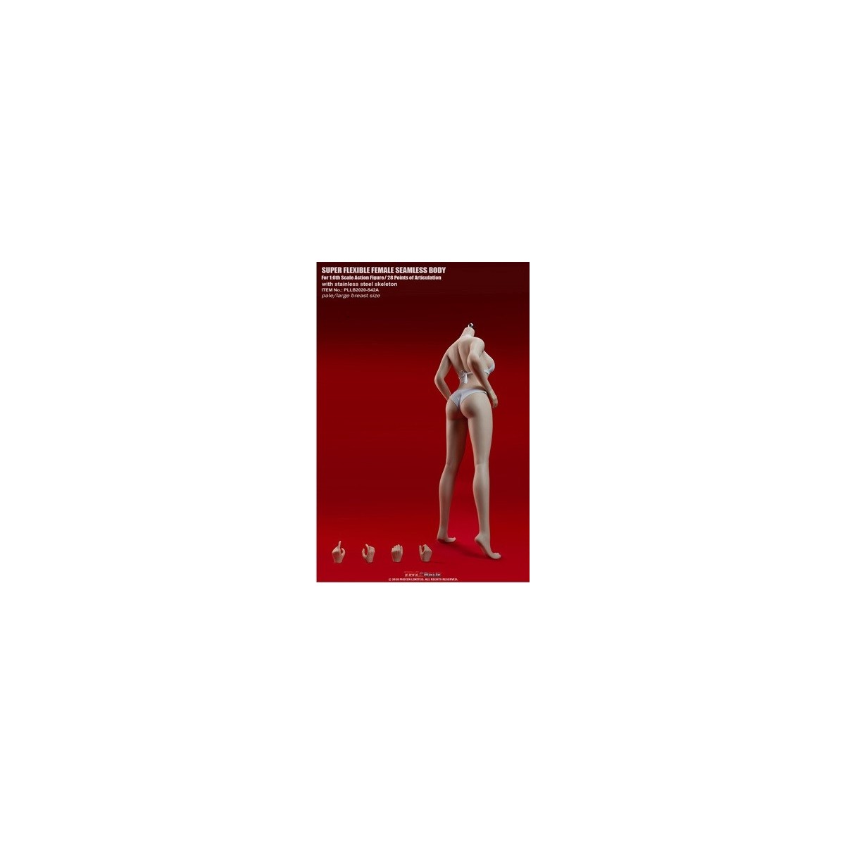 Phicen - TBLeague 1/6 Scale Female Super-Flexible Seamless Body - White Pale Jersey