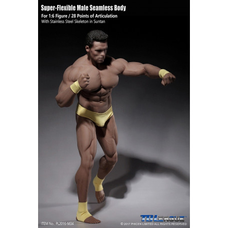 Phicen - TBLeague 1/6th Scale Super-Flexible Male Seamless Body - Very Tanned Body