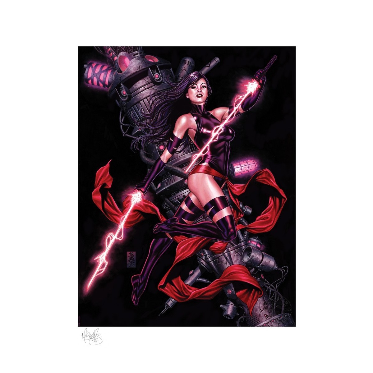 Stampa Marvel - Stampa d'arte X-Men - Psylocke di Mark Brooks - 46 x 61 cm - senza cornice