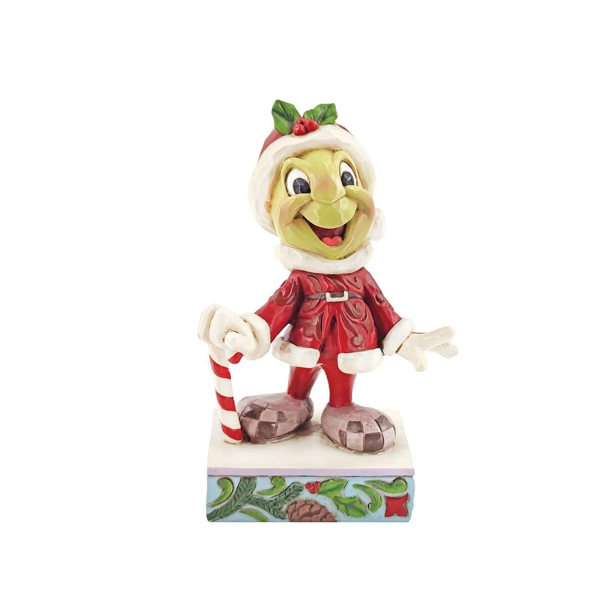 Enesco Disney Traditions Jim Shore Santa Jiminy Cricket Figure 