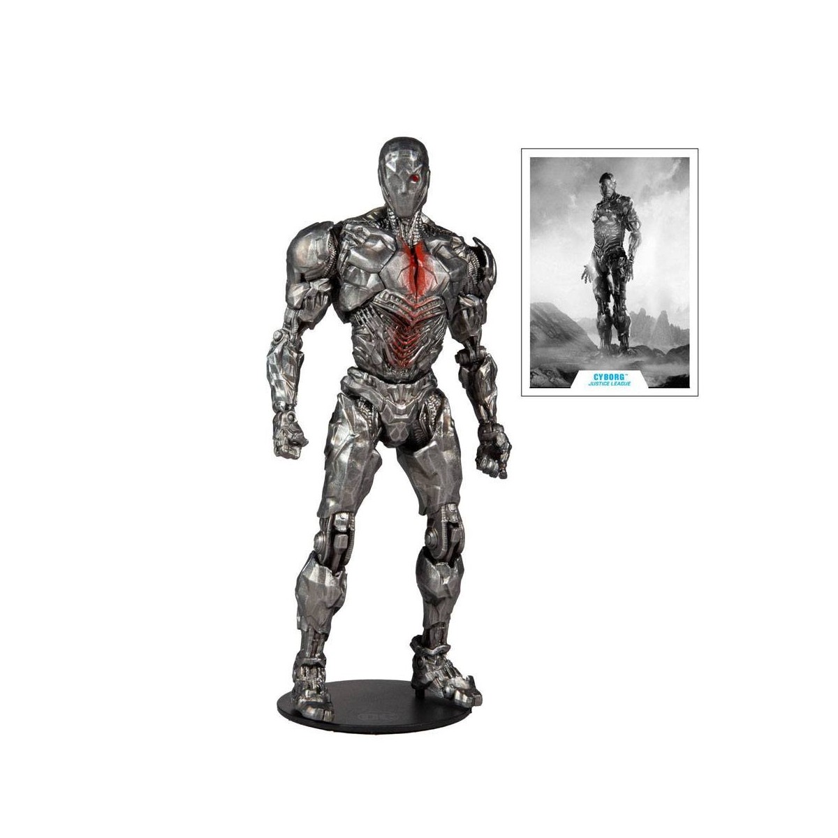 Mc Farlane DC Comics - Cyborg versione casco Justice League The Snyder Cut 1/12