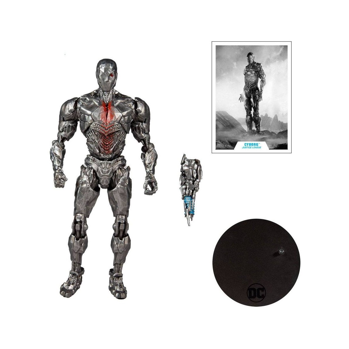Mc Farlane DC Comics - Cyborg versione casco Justice League The Snyder Cut 1/12